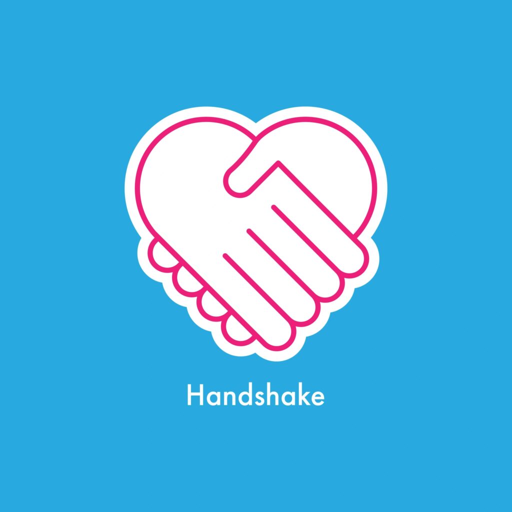 Sponsor badge placeholder icon (handshake) for Punishers – Ride Against Domestic Violence