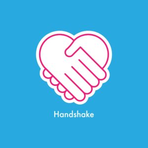 Sponsor badge placeholder icon (handshake) for Punishers – Ride Against Domestic Violence